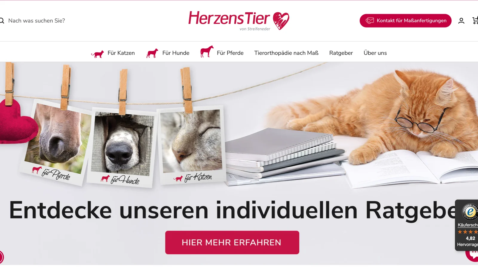 HerzensTier Website Hero